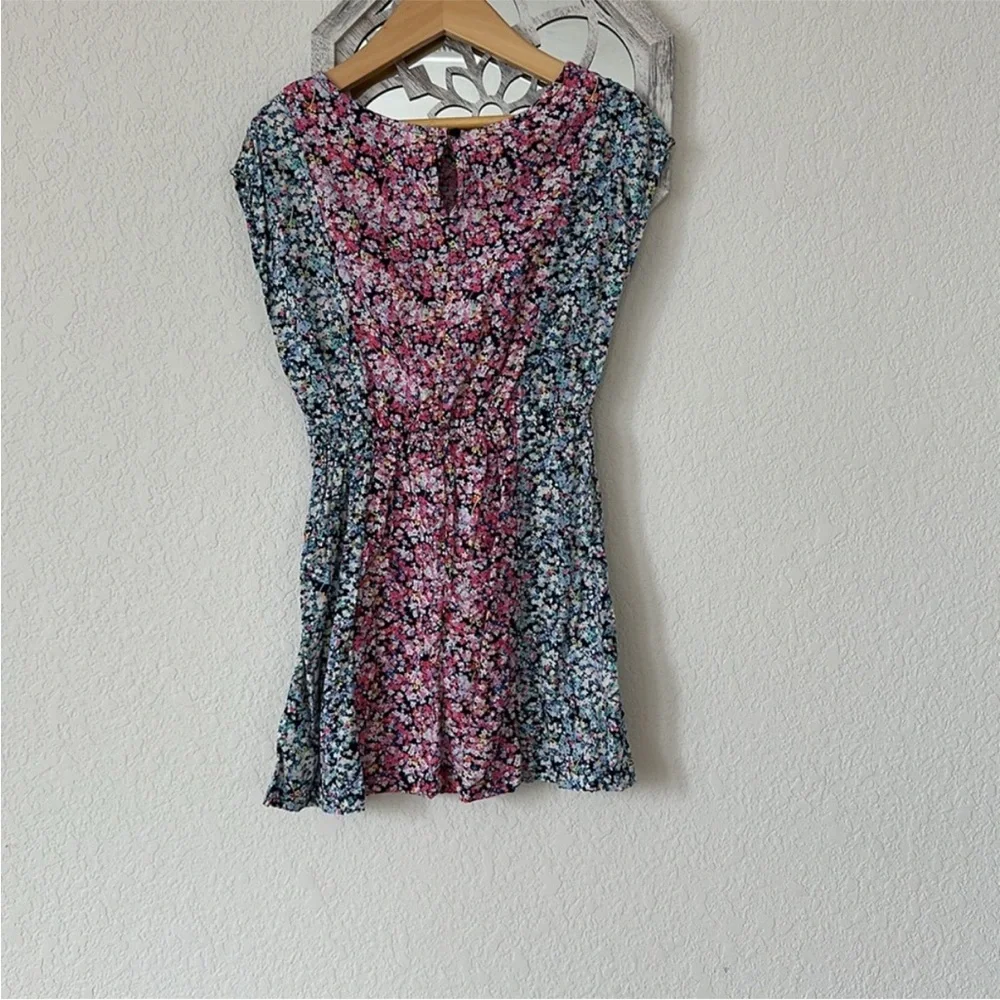 GAP • Mixed Media Two Tone Patchwork Floral Cottagecore Coquette Stretch Dress